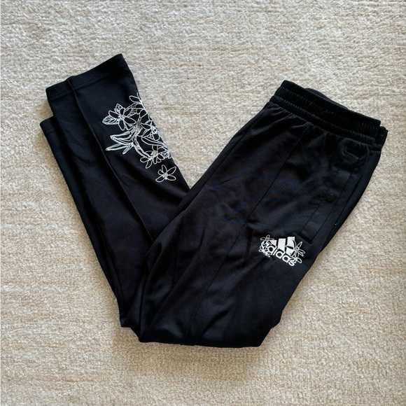 Adidas Button Up Soccer Sweats (adidas floral) - Picture 1 of 4